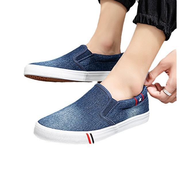Scarpe da Uomo Tendenza Estiva Old Beijing Slip-on Traspiranti Jeans Casual Sneakers da Uomo