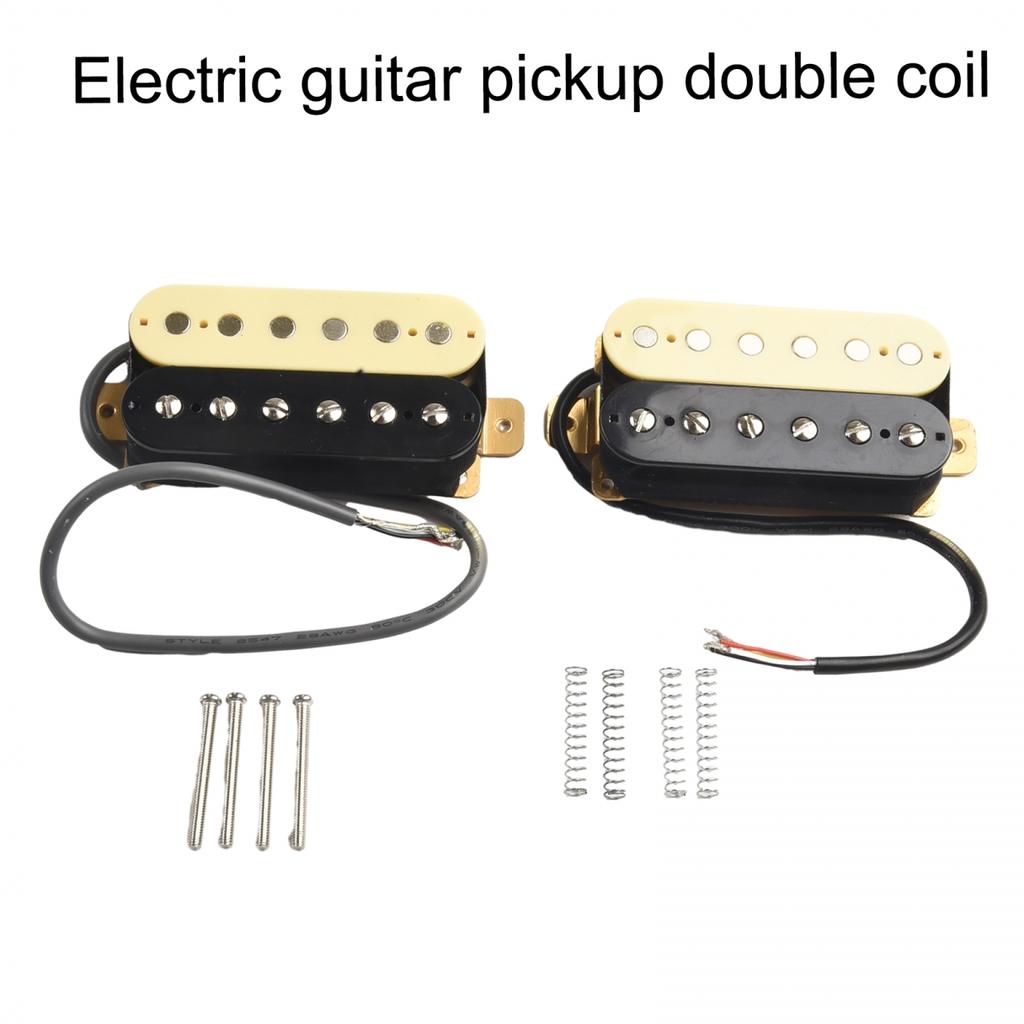 Doze Humbucker Dublu Bobină pentru Chitară Electrică Gât și Punte Culoare Zebră