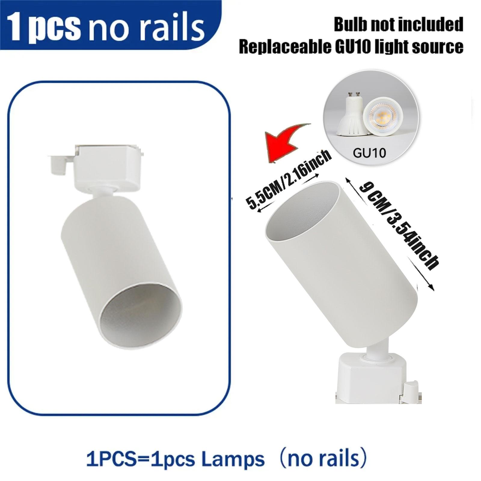 

Светодиодный трековый светильник сменный GU10 лампа трековый светильник 110v 220v для магазина одежды кухни гостиной декор точечного освещения NO GU10 bulb