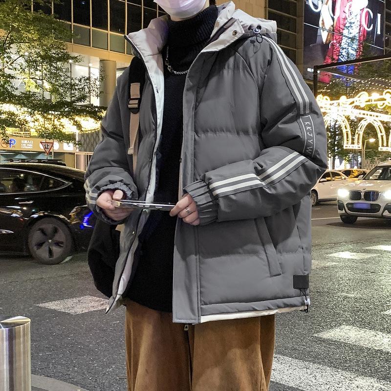 Cotton Clothes Men's New Winter Down Cotton Jacket Loose Thickened Cotton Clothes Bread Clothes Jacket