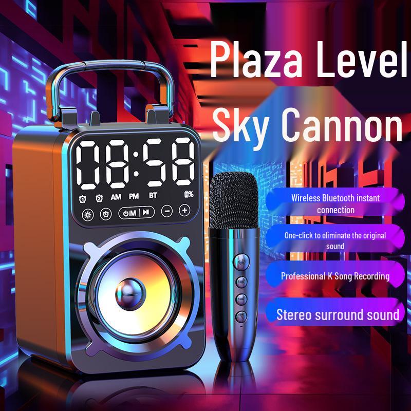 Square Dance Portable Bluetooth Speaker: High-Volume for Home, Living Room, and Outdoor Use
