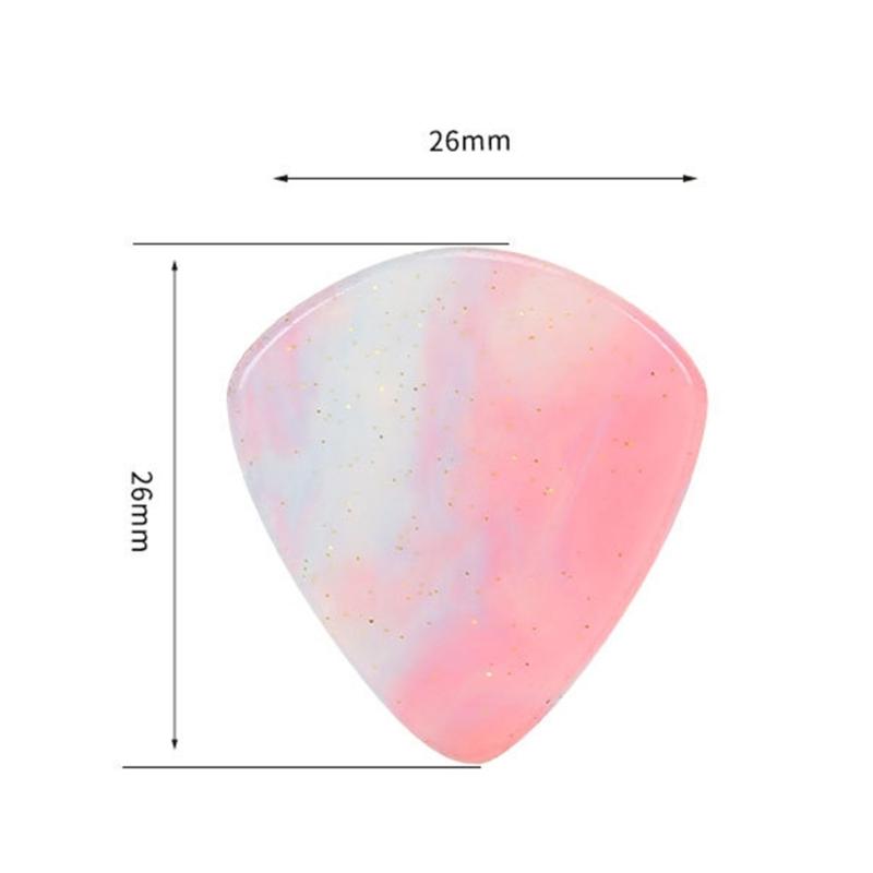 Colorful Smooth Strumming Resin Guitar Picks Flexible Resin Construction Suitable for Speed Stability and Performances