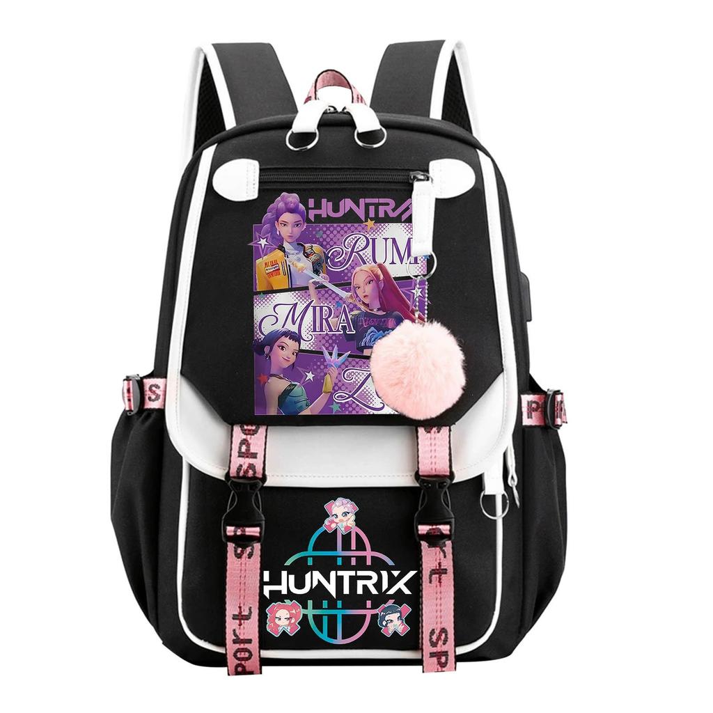 Large Capacity Schoolbag with Shoulder Strap; Student Three-piece Pencil Case Set