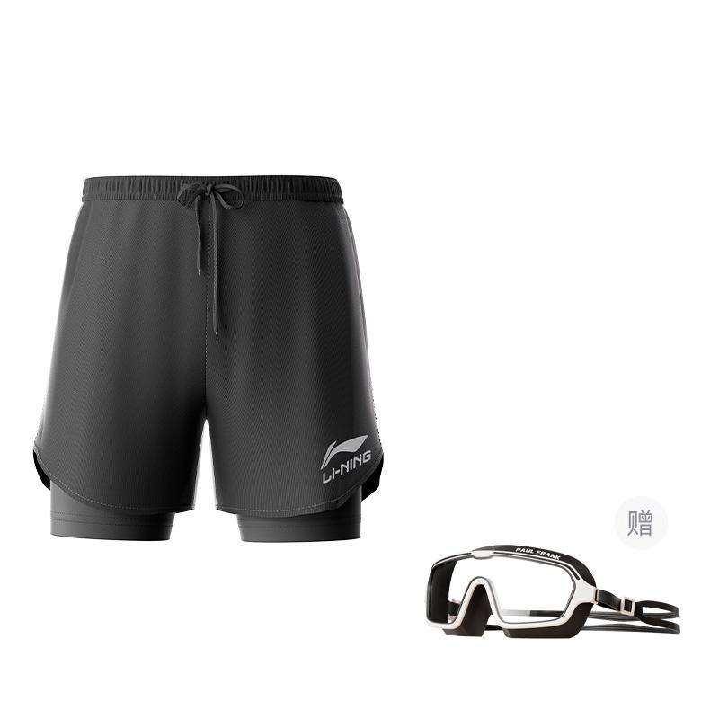 Li Ning Swimming Shorts Men's Black LSKT667s
