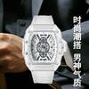 Lässige Mode High-End Automatische Quarz Hohl Luminous Wasserdichte Tonnenförmige 1703 Herrenuhr