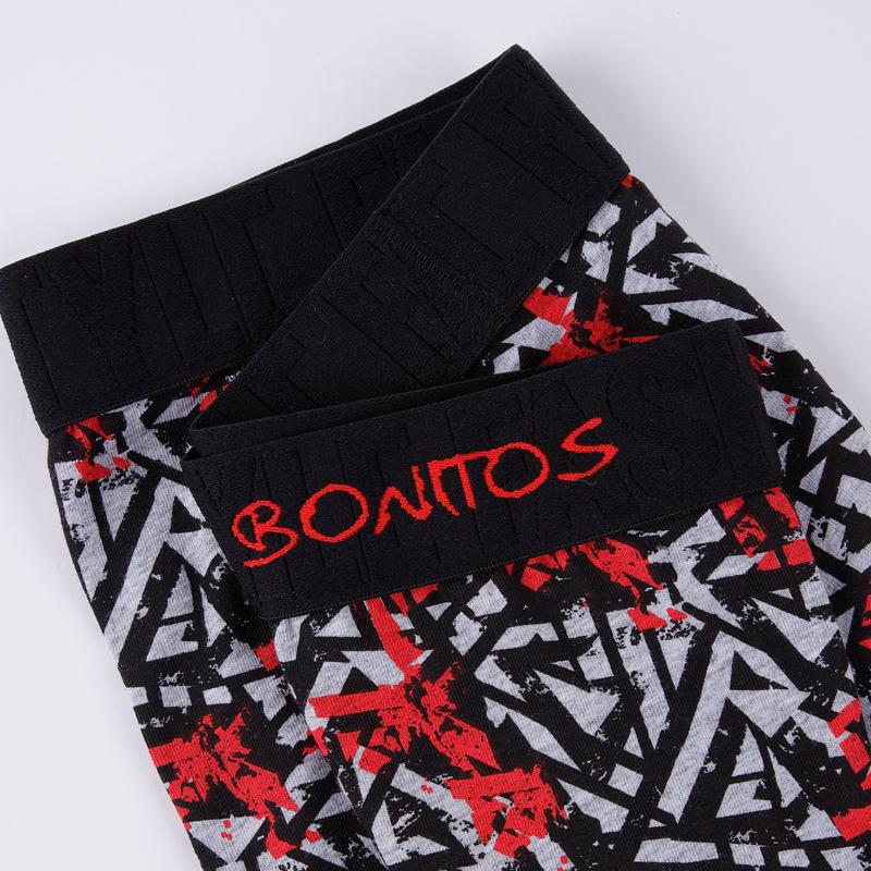 BONITOS 4 Stück Sexy Herren Höschen Print Boxer für Mann Pack Baumwolle Unterhosen Slips Mann Unterwäsche