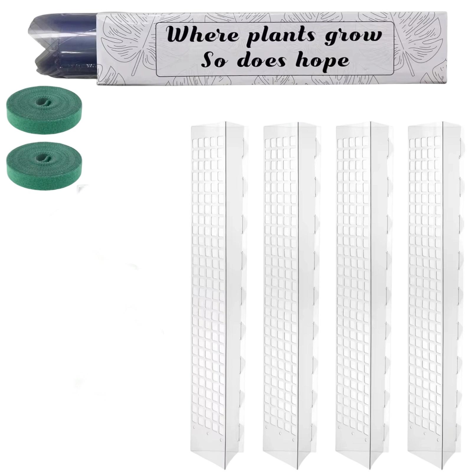 

Moss Pole Plastic Plant Stand Indoor Climbing Plants Tutors Pot Moss Stick For Plants Growth Garden Support Accessories one size білий