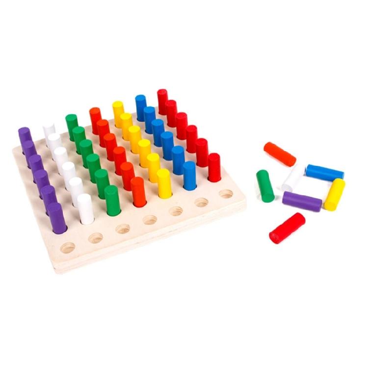 Children Educational Wooden Puzzle Toy For Color Recognition Practice And Exploration 3+