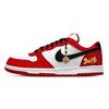 Groß abriebfest, leicht und atmungsaktiv Low-Top-Skateboardschuhe Herren Rot Weiß 355152-150(Team656-)