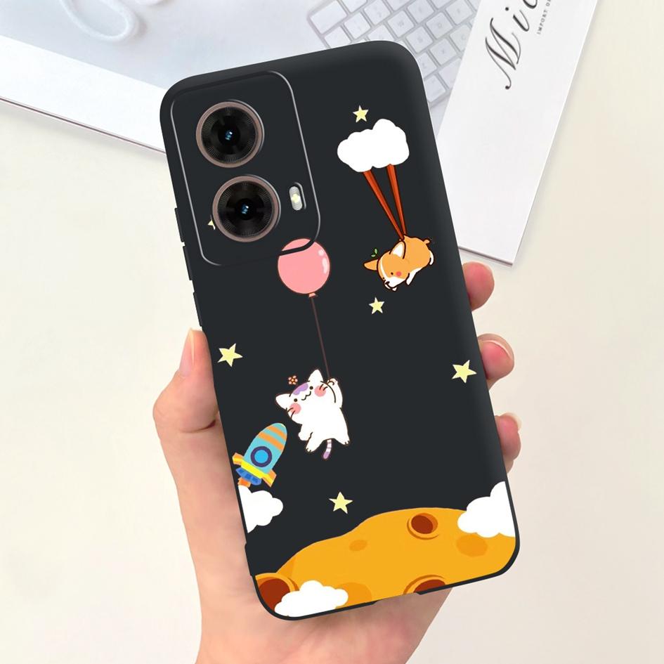 For Motorola Moto G85 5G Case 2024 Fashion Flower Marble Soft Silicone Camera Protection Phone Cover For Moto G85 XT2427-3 Coque