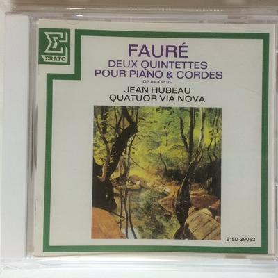 CD FAURE  Faure Piano Quintet Nos. 1 and 2 B15D39053 Erato Japan ObiClassical Used