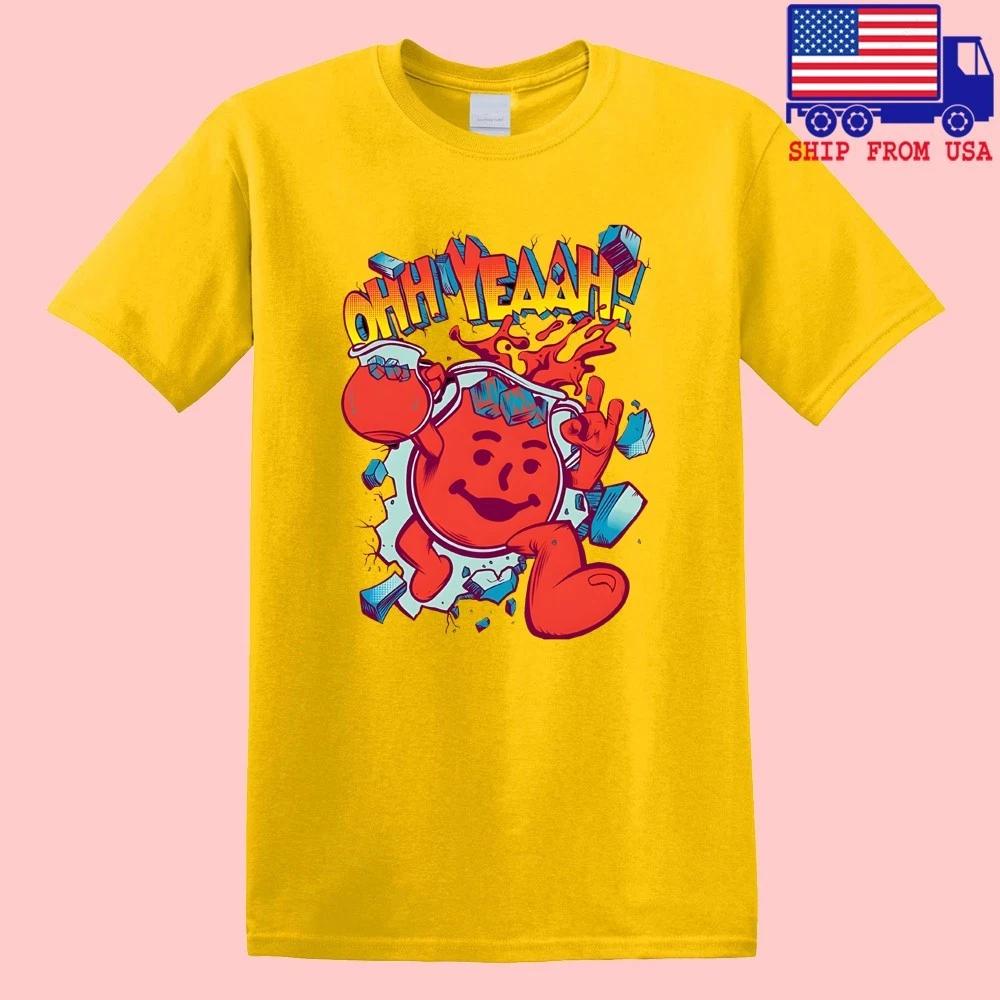 Kool Aid Man Drink Oh Yeah Men s Yellow Size S-5XL 2XL
