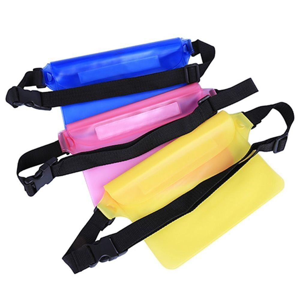 Transparent Waist Waterproof Bag Folding Swimming Storage Bag Waterproof Phone Bag  Diving