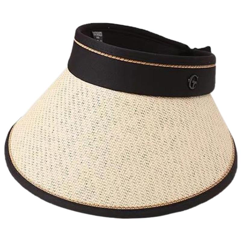 

Women Visor Hat Summer Spring Long Brims Sunshade Hat Breathable OpenTop Hat for Beach Outdoor Cycling Hat Headwear