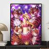 Diamantmalerei Gazelle Das Zootopia-Symbol 5D DIY Vollrundes Diamantmosaik Cartoon Stickerei Kunstmalerei für Heimdekoration
