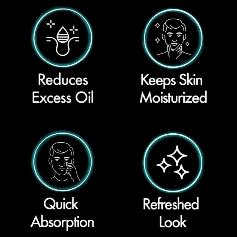 POND'S Men Oil Control Face Crème 55g For Oily Skin, Matte Look Moisturizer For Men, Lightweight Daily Hydrating Cream