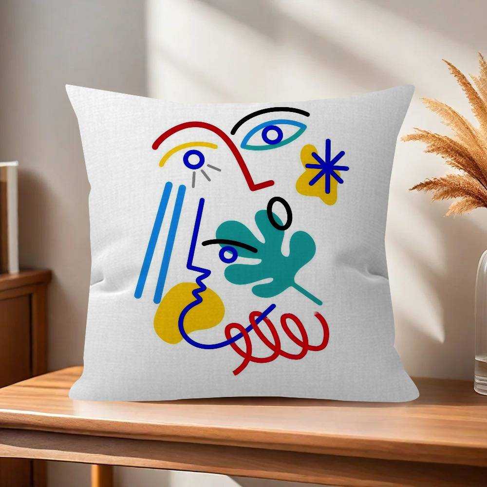Schilderij kunst Picasso Kussen Kussenhoes Decoratief Kussen Bank Huisdecoratie hoes kussenslopen