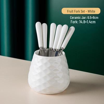 Children's Fruit Fork Set with Storage