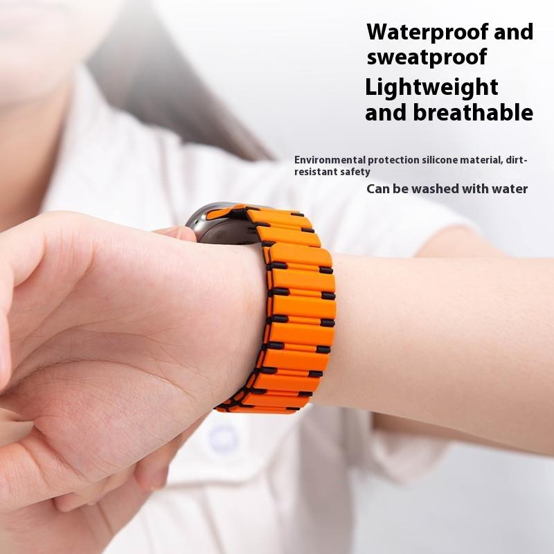 For Apple Watch 10 46mm/Ultra 2/Ultra 49mm/9 8 7 45mm/SE (2023) SE (2022) SE 6 5 4 44mm/3 2 1 42mm Magnetic Smartwatch Band