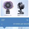 Wireless Auto Rotate Fan Small Portable Circulation Fan Strong Wind 10000mAh Battery USB With Light Clip Fan