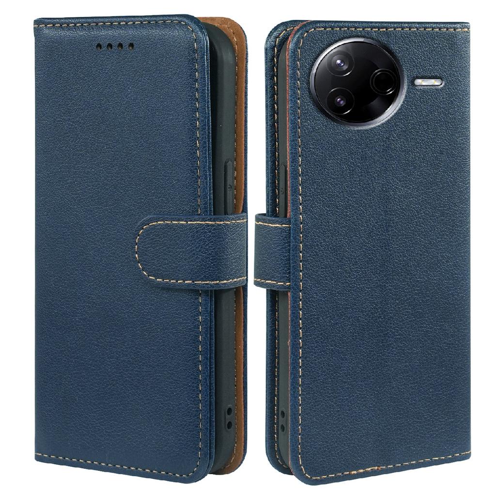 For Xiaomi Poco F7 Pro 5G/Redmi K80 5G Case RFID Blocking Wallet Litchi Texture Leather Phone Cover Magnetic Clasp
