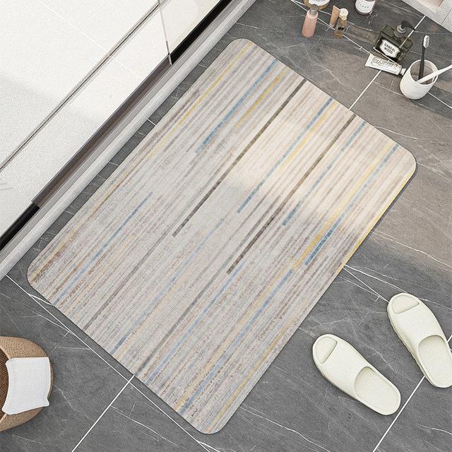 Super absorpční koupelnová předložka Protiskluzové geometrické předložky do vany Diatom Rychleschnoucí koberec do sprchy Severská kuchyně Rohožka Tapis De Bain
