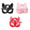Contemporary PU Leather Masquerades Face Mask Catwomen Style Comfortable Cosplay Accessory For Costume Event