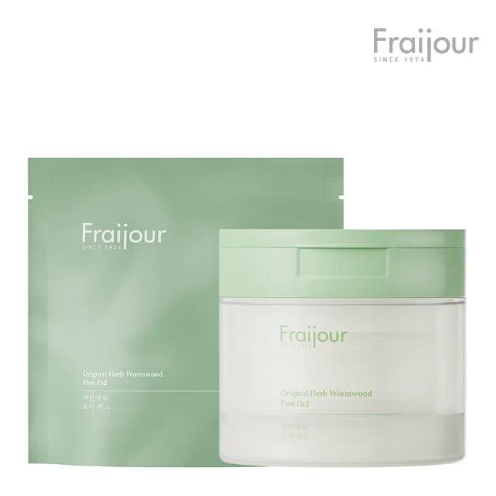 Natural Mugwort Soothing Pore Cleansing Toner Pad 60 Sheets + Refill 60 Sheets Low-irritation/Vegan Pads