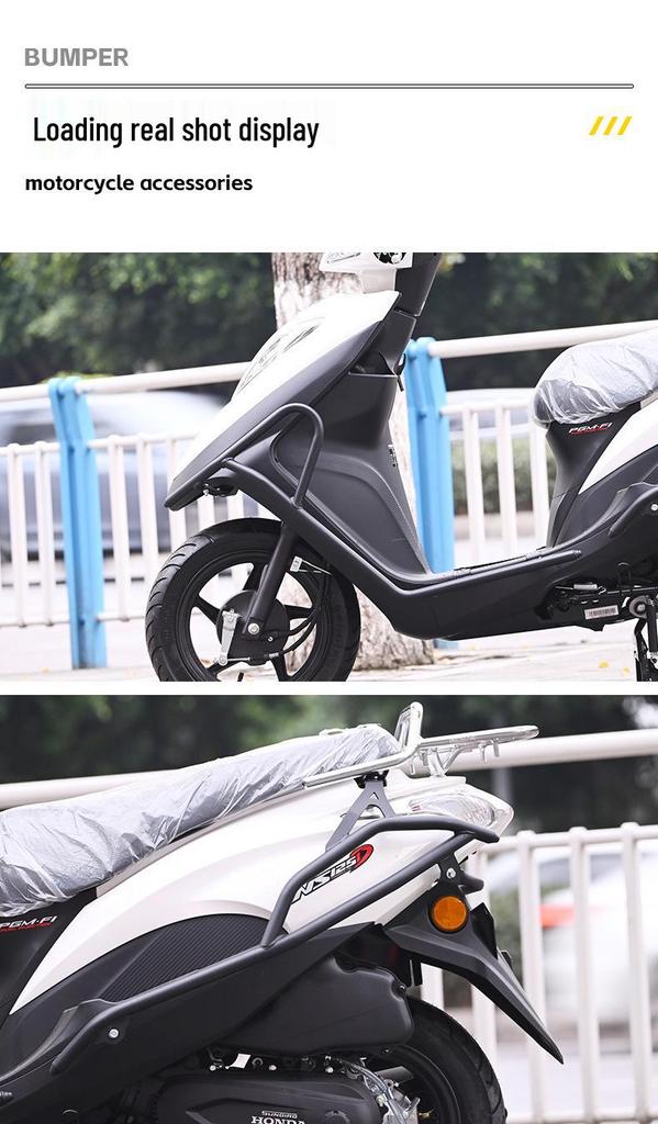 Honda NS125D Full Coverage Front & Rear Anti-Fall Bumper Guards