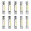 10Pcs 3 SMD 31mm 6641 Fuse LED Bulb Vanity Mirror Light Sun Visor Lamp Bulb White