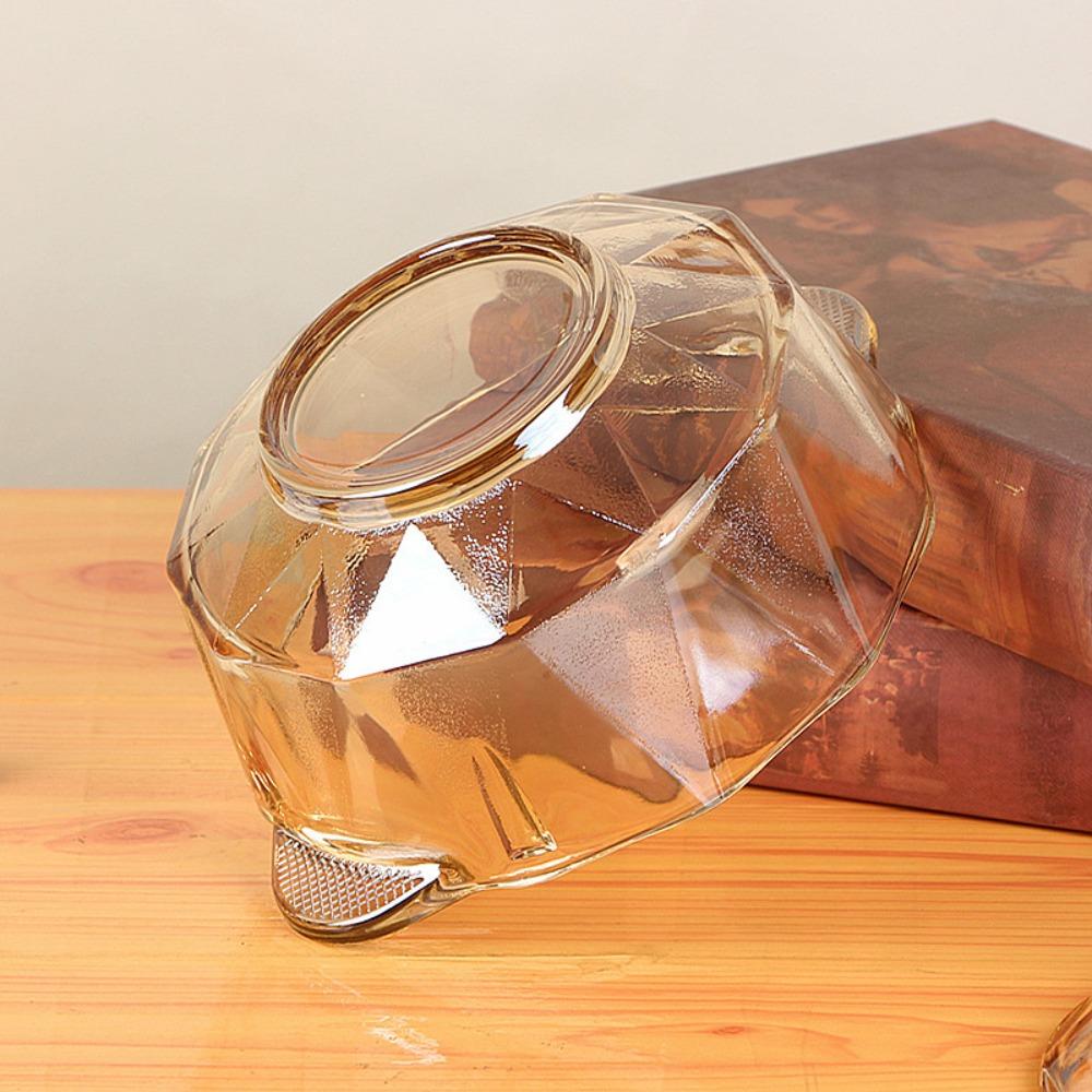 Heat-resistant Instant Noodle Bowl Amber Salad Bowl Household Glass Soup Bowl  Noodles