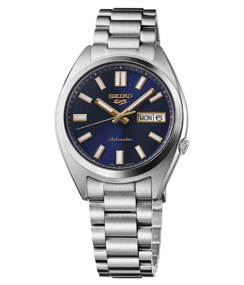 

Seiko 5 Sports 2025 Серия SNXS Автоматические 37,4 мм День и Дата Нержавеющая сталь Мужские часы SRPL55K1 темно-синий