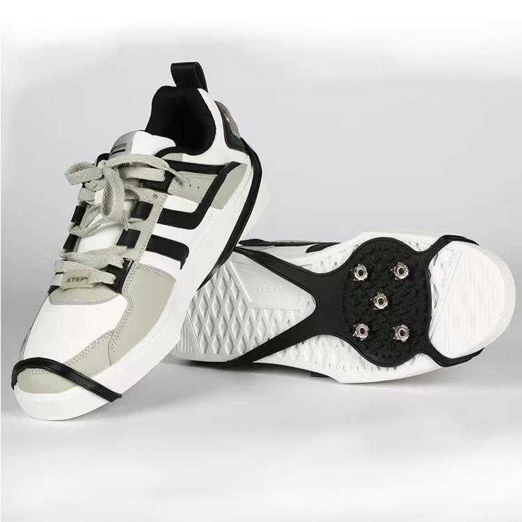 Unisexowe antypoślizgowe raki na lód do wspinaczki górskiej i kempingu - 8- i 5-zębowe silikonowe kolce na buty