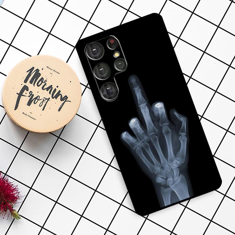Middle Finger Case For Samsung Galaxy S24 FE S21 S22 S23 S25 Ultra S9 S10 Plus S20 FE S25 FE Phone Cover