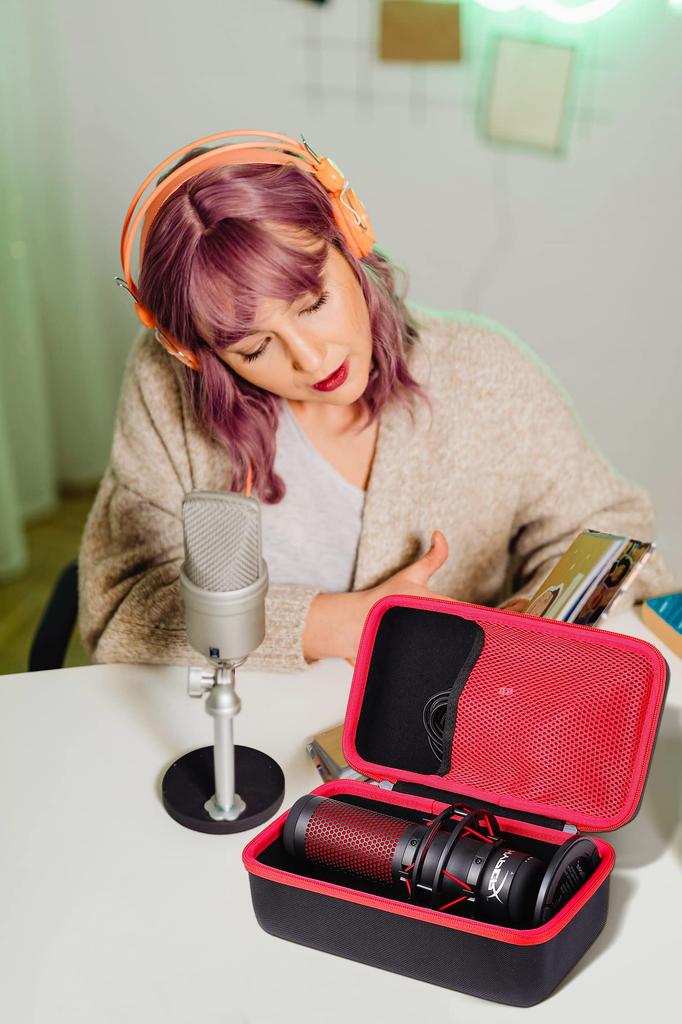 khanka Hard Case for HyperX S Standalone Microphone Streamer QuadCast/QuadCast