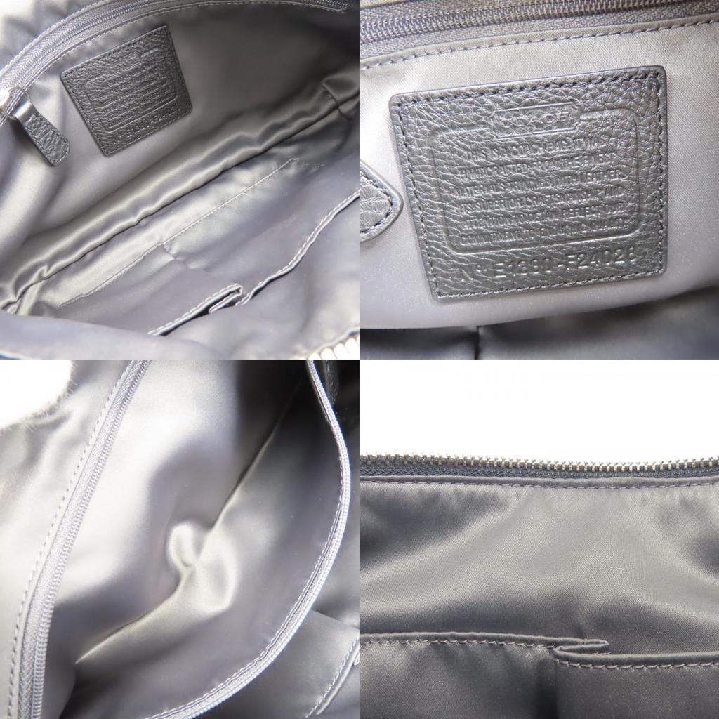 Used COACH Shoulder Bag Signature F24028 canvas/leather black
