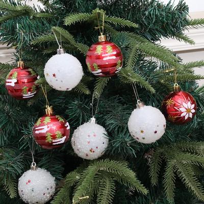Christmas Hanging Ball, Christmas Tree Decoration, Snowflakes, Five Stars, Christmas Ball, Accessories, Combination, 6cm, 9-piece Set