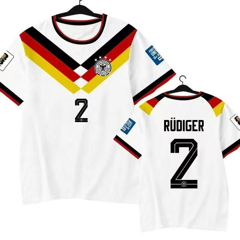 2026 World Cup Germany Germany Home and Away Cross Musiara Fan Edition Short Sleeve Football Uniform S