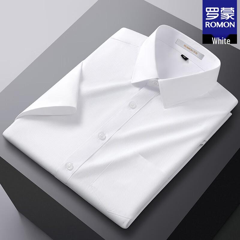 

Мужская рубашка ROMON с коротким рукавом, не мнущаяся, в стиле business casual 39