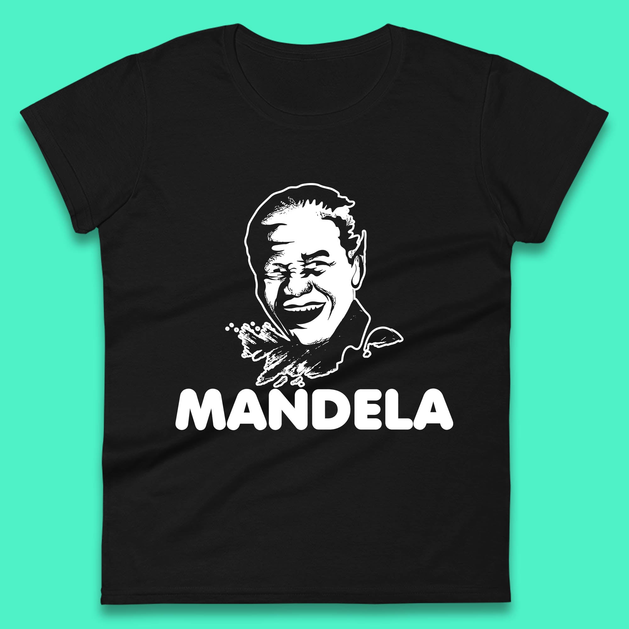 Mandela Portrait Art Black Lives Matter Nelson Mandela International Day Womens Tee T Shirt Mens Tops Unisex Top 4XL