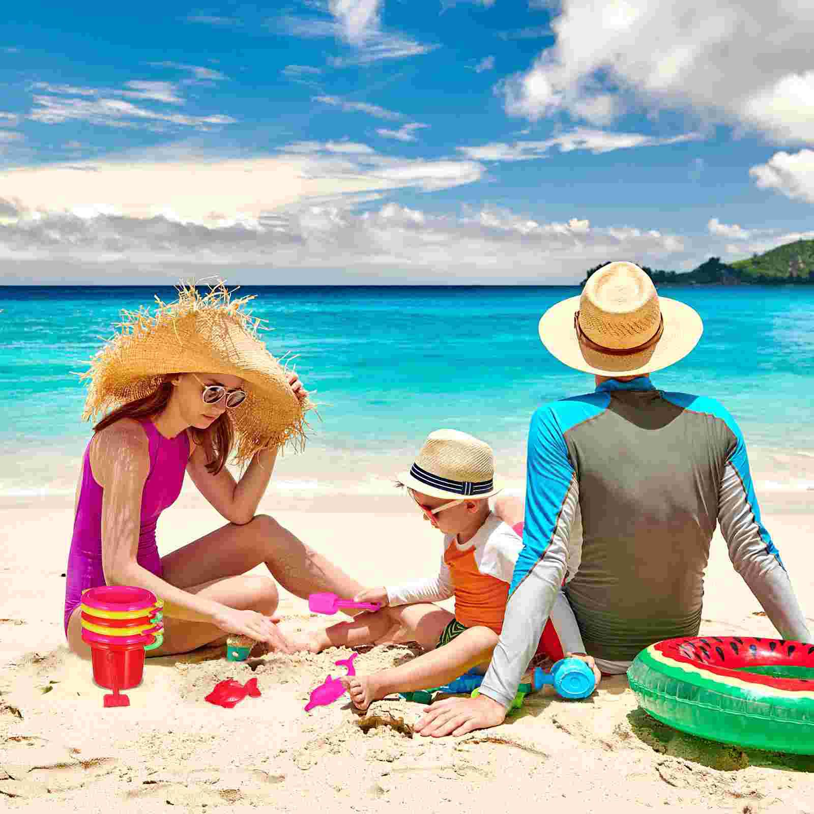 24 шт. песочница детские игрушки пляжное ведро пластиковые игрушки для детей мини-малыша — фото 4