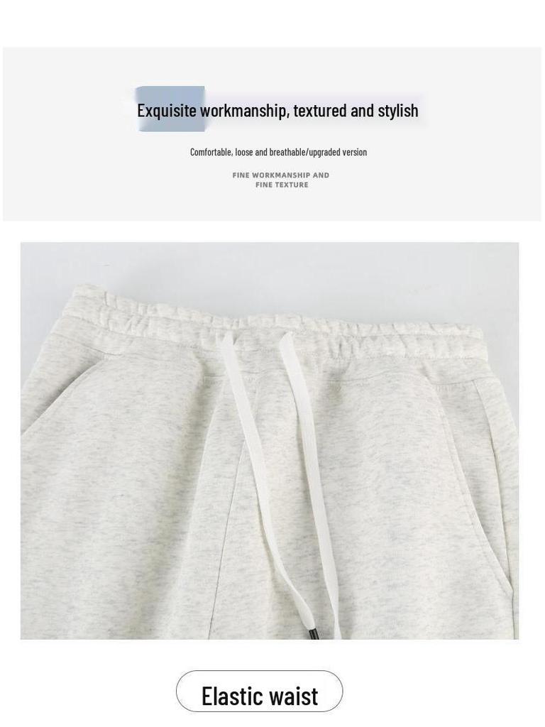 Hong Kong Style Women's Summer Wide-Leg Sports Shorts: Mid-Length, Casual, Slimming, and Trendy.