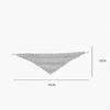 Solid Color Hair Scarf Hollow Out Lace Scarf Fashion Triangle Wrap  Women