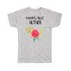 Gift T-Shirt : Worlds Best Author Work Job Cute Flower Christmas Birthday