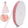 Red And White Cotton Twine 2mm Bakers Twine Christmas Ribbon String for Crafts Art Gardening Plants Gift Wrapping Home Wedding Holiday Decor