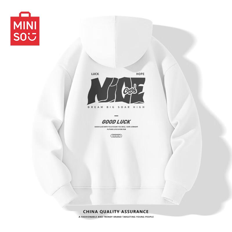 MINISO Herren Locker Geschnittenes Kapuzensweatshirt