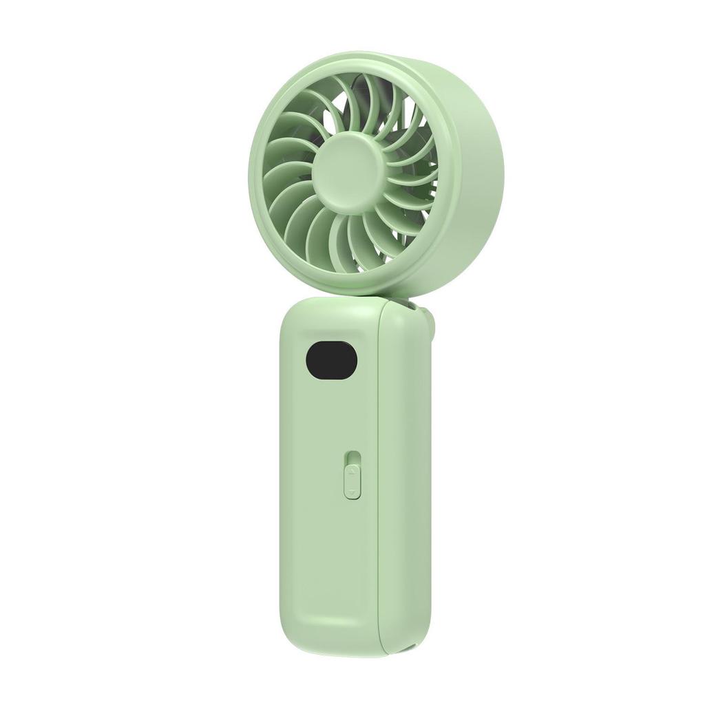 Portable Folding Handheld Fan with Umbrella Clip for Outdoor Use