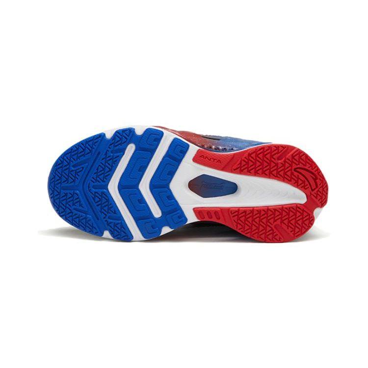 Anta Kids Monthly Anti-Slip Anti-Kick Shock Absorbing Low-Top Running Shoes Kids sneaker Black Red Blue 312329909-8