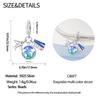 Original Copper Charms Luxury Blue Planet Pendant Beads Fit Bracelet Diy Women Making Delicate Gift Jewelry