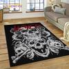 Tappeto Rock Slayer Heavy Metal Band 3D per Camera da Letto Soggiorno Casa Decorazione Divano, Gioco Bambini Grande Tappetino Decorativo Pavimento Regalo